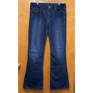 Banana Republic Dark Wash Flare Mid Rise Jeans 30X32
